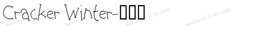 Cracker Winter字体转换